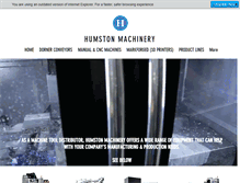 Tablet Screenshot of humstonmachinery.com